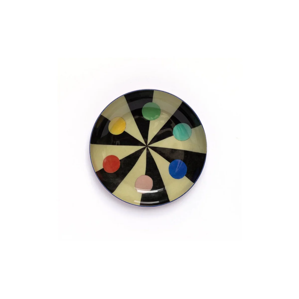 Plateau rond en émail - Benson's Colour Hexagon