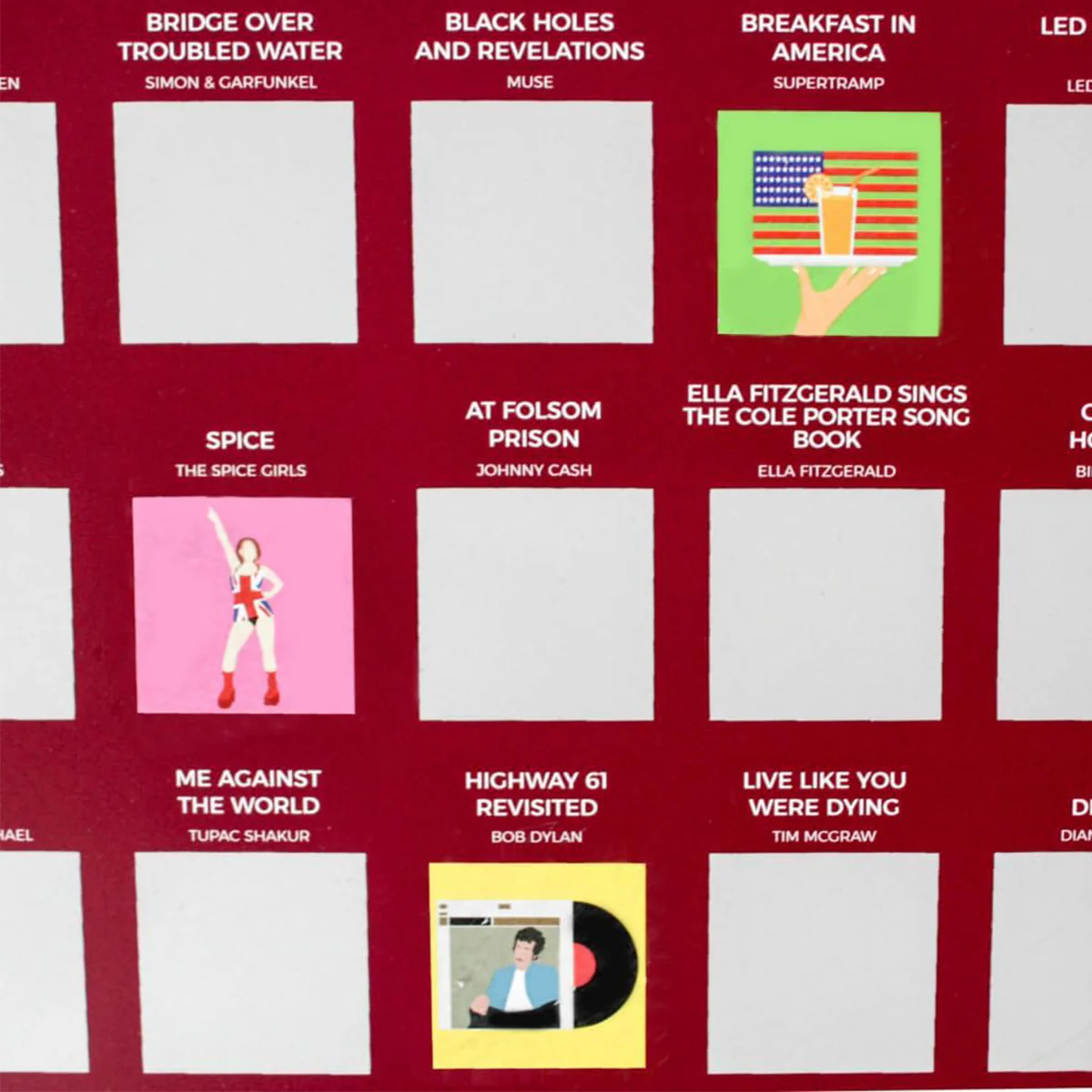 Poster à gratter 100 Albums - Image 2