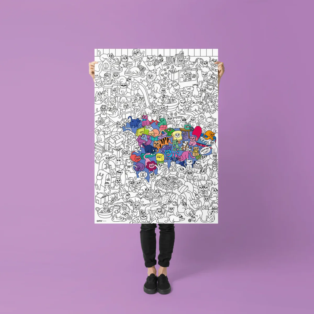 Poster géant à colorier - Kitty - Image 2