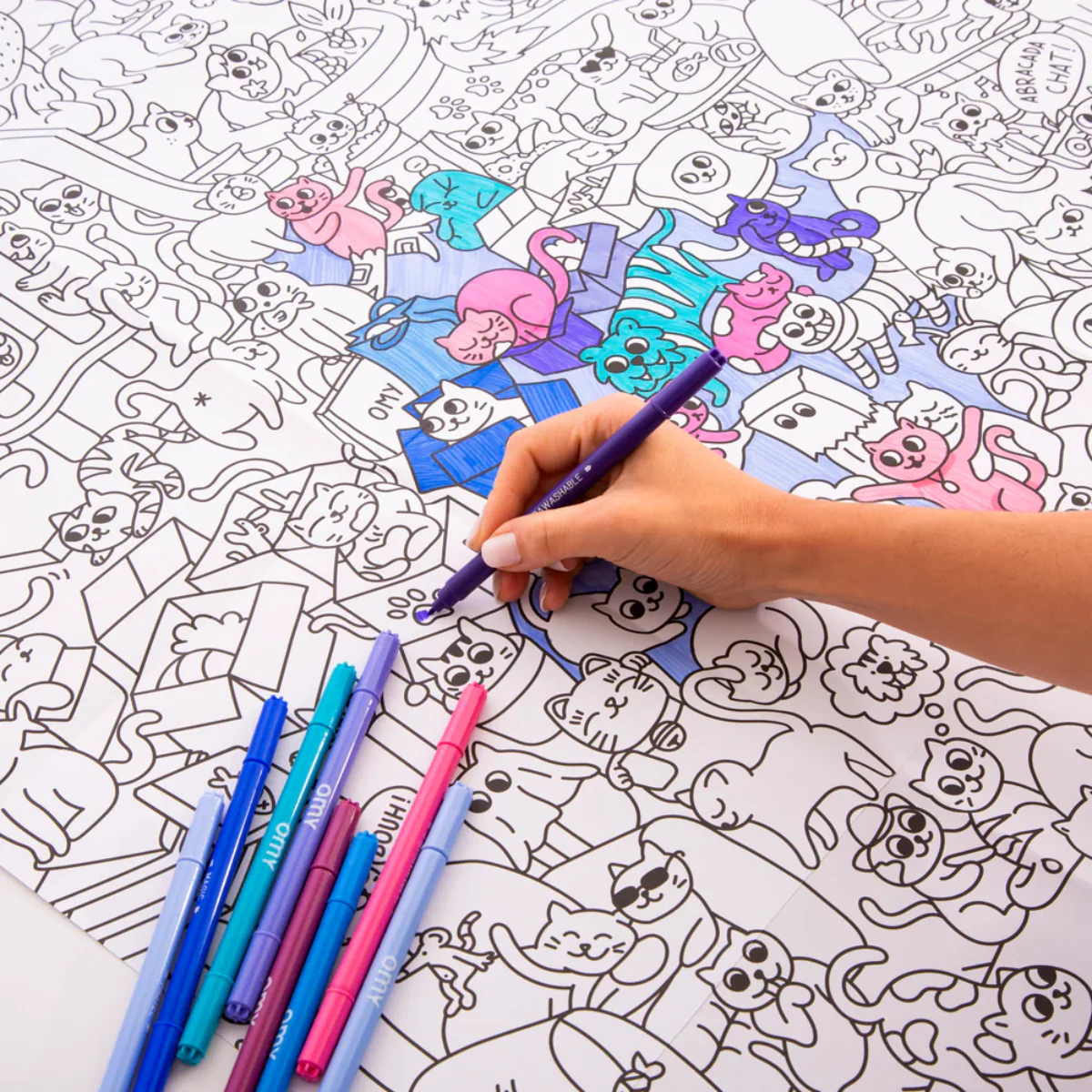 Poster géant à colorier - Kitty - Image 3