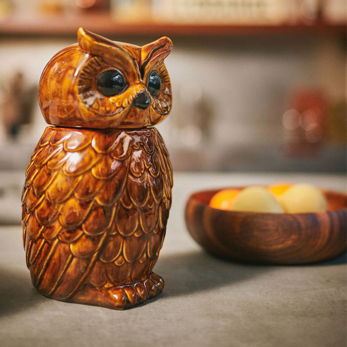 Pot Hibou en Céramique Roasted - 16.5 x 16.2 x 8.5 cm - Image 4