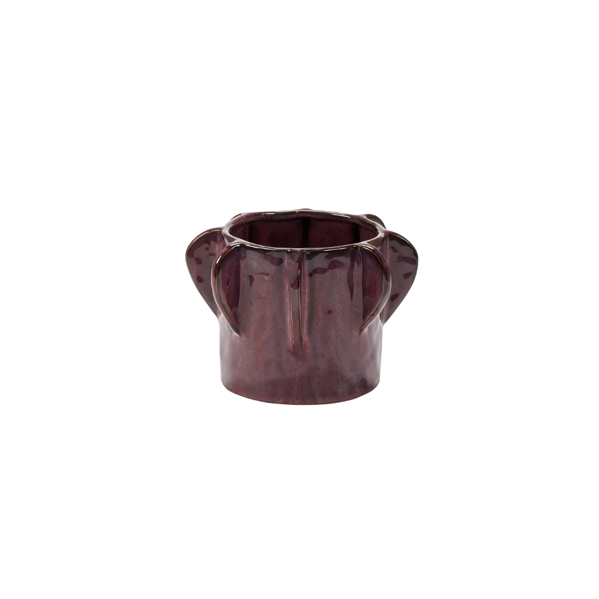 Pot de Fleurs - Molly - S - Aubergine
