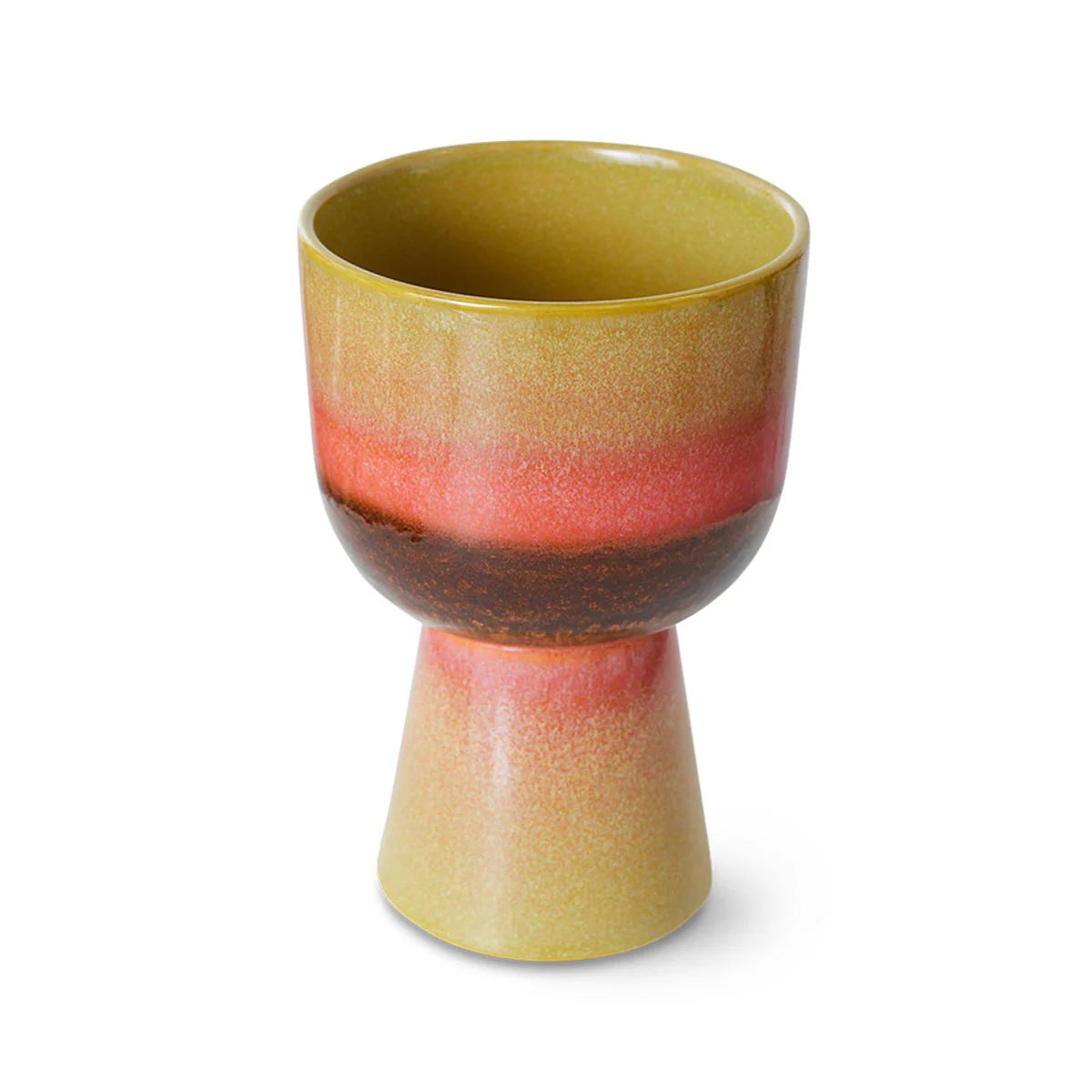 Pot de Fleurs Rétro - Ø 16.5 cm - Vert Citron - Image 3