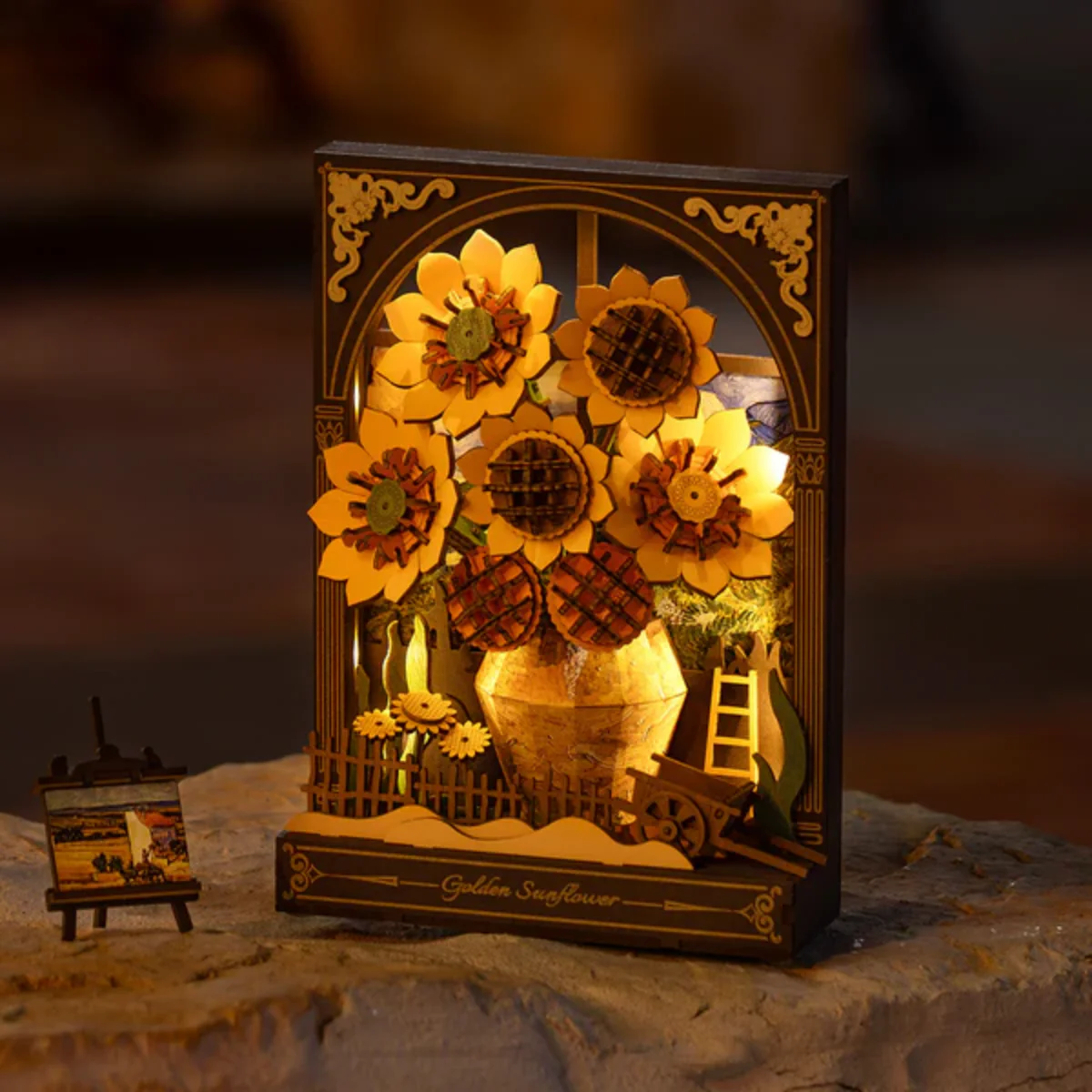 Puzzle 3D - Golden Sunflower - Image 2