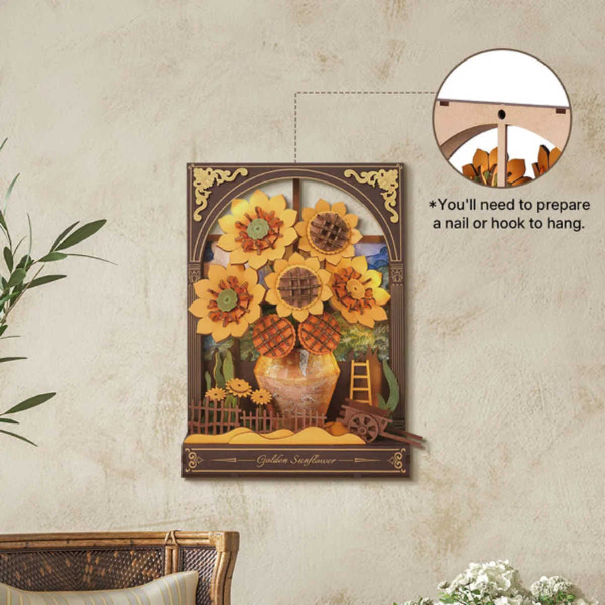 Puzzle 3D - Golden Sunflower - Image 3