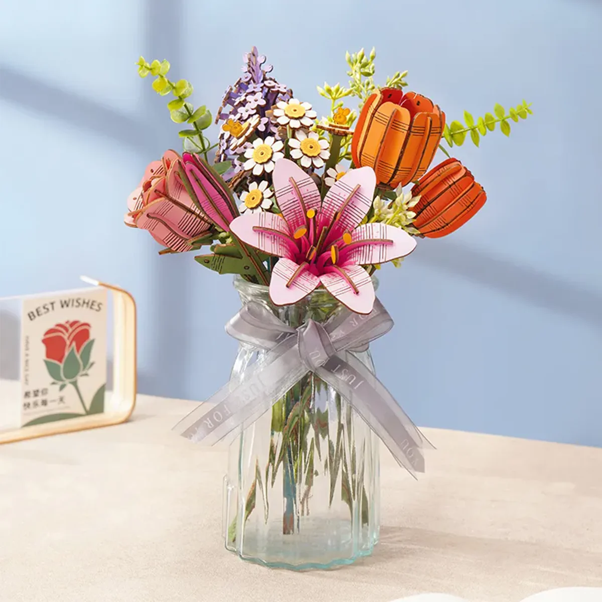 Puzzle 3D - Lys Rose - Image 3