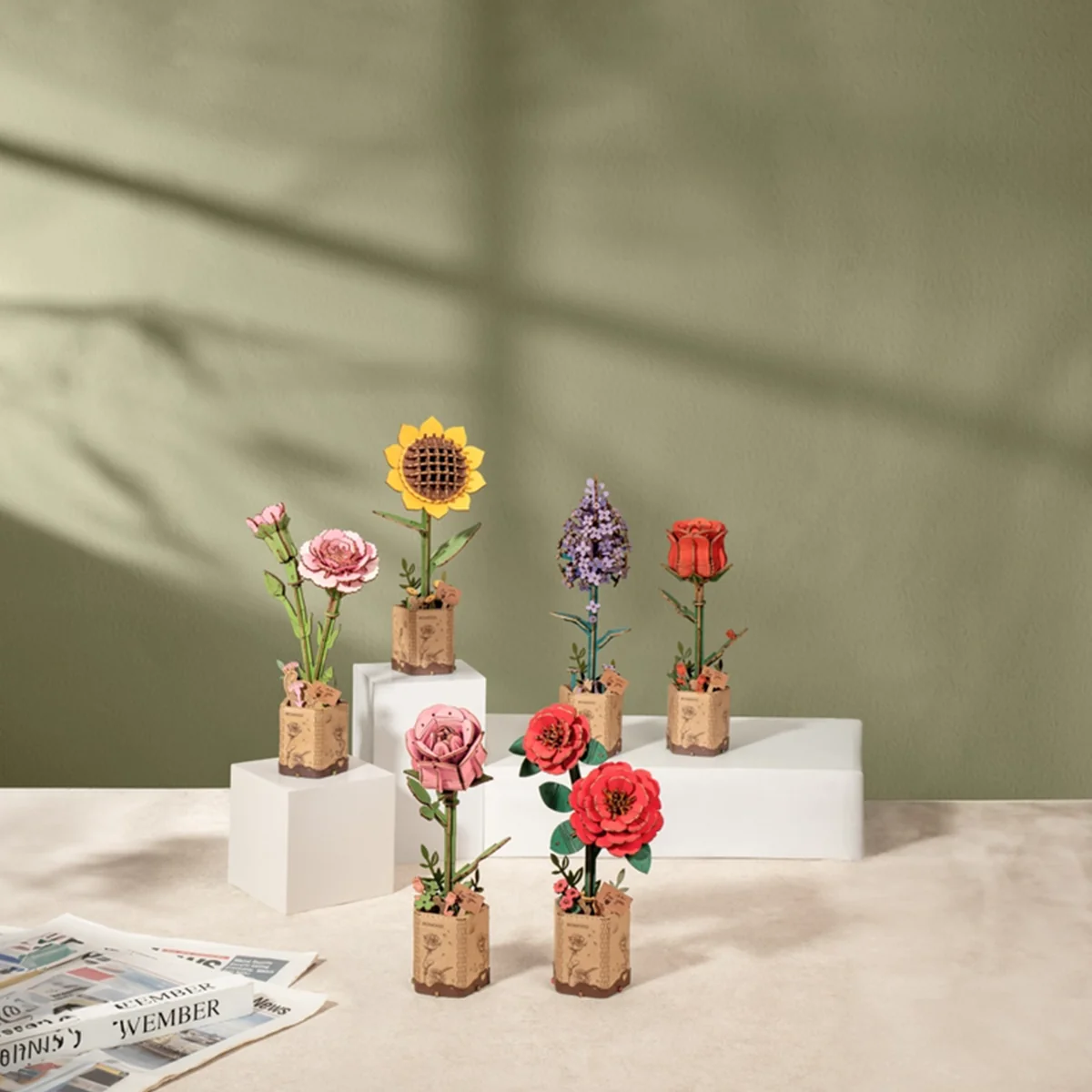 Puzzle 3D - Rose Rouge - Image 3