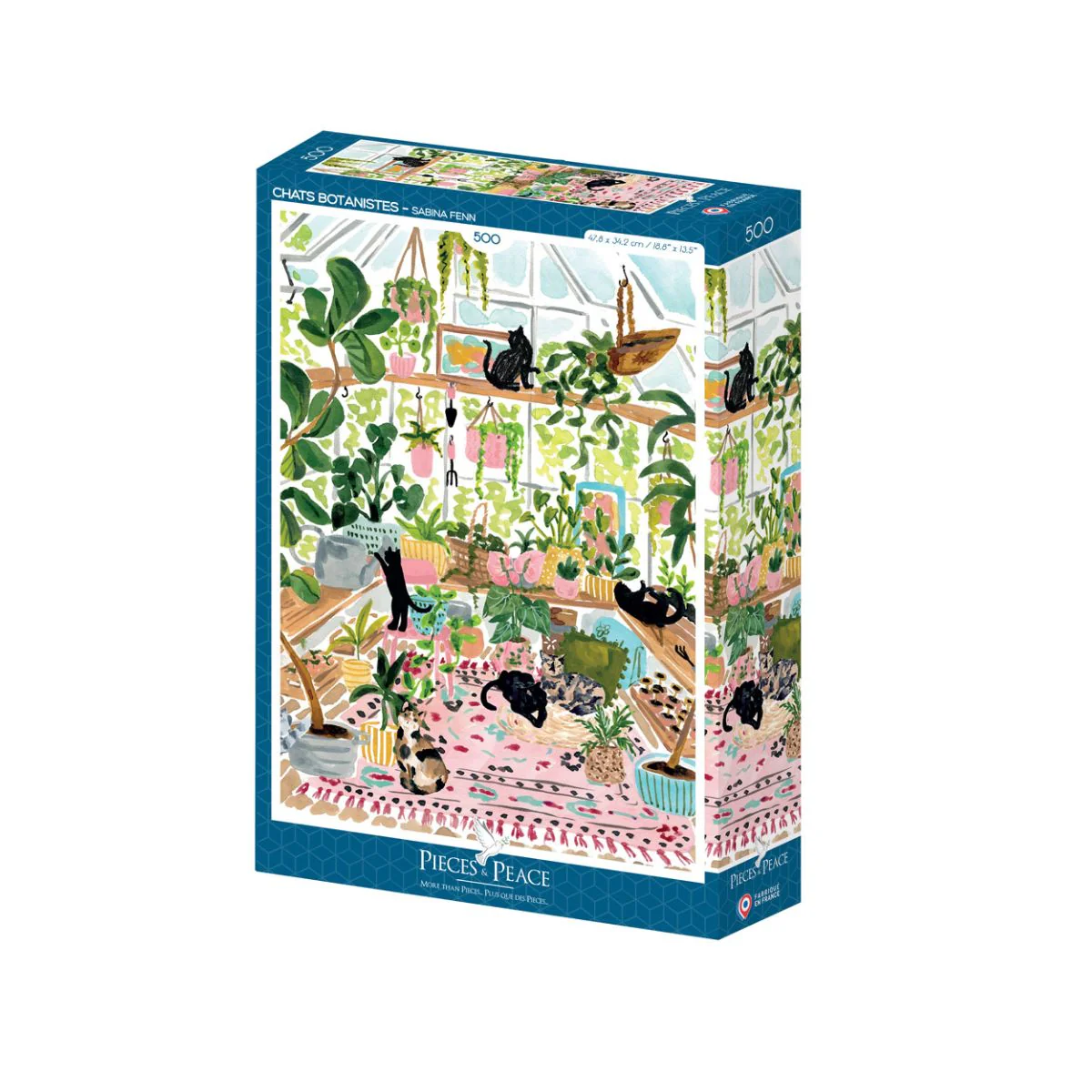 Puzzle Chats botanistes - 500 pièces - Image 2