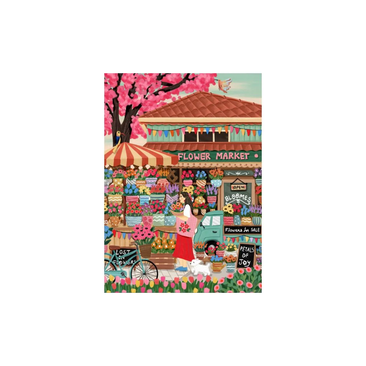 Puzzle Flower Market - 1500 pièces