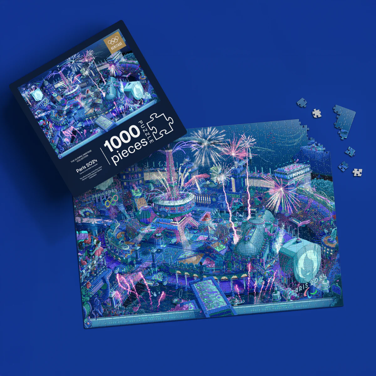 Puzzle Héritage - 1000 pièces - Les affiches officielles des Jeux Olympiques et Paralympiques de Paris 2024 - Image 3