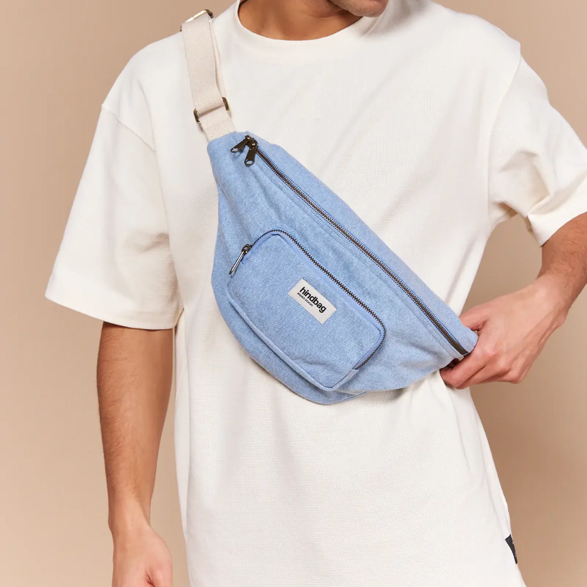 Sac Banane Sofia XL - Denim Blue - Image 2