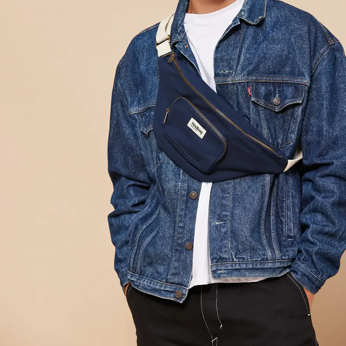 Sac Banane Sofia XL - Navy - Image 2