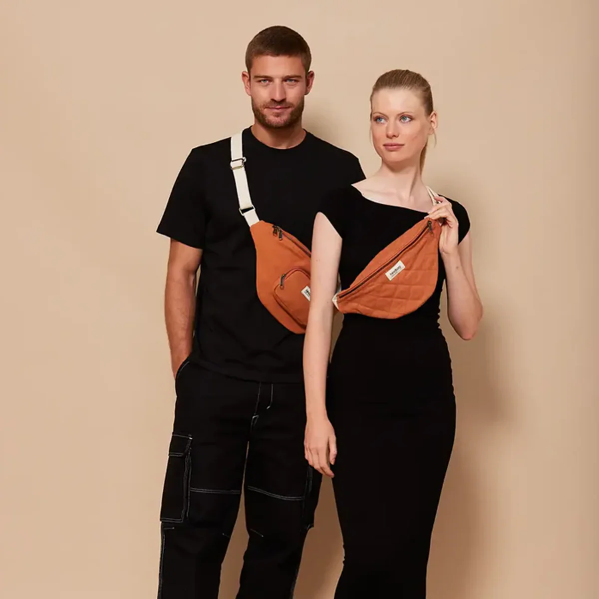 Sac Banane Sofia XL - Sienne - Image 3