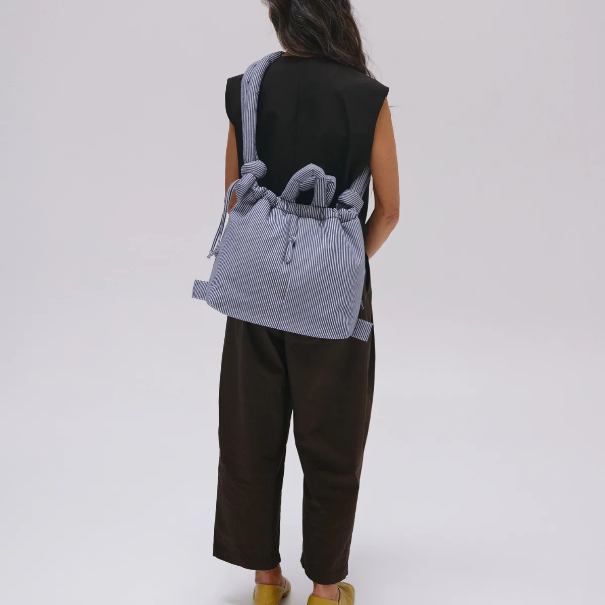 Sac Ona - Cotton Navy Stripe - Image 5