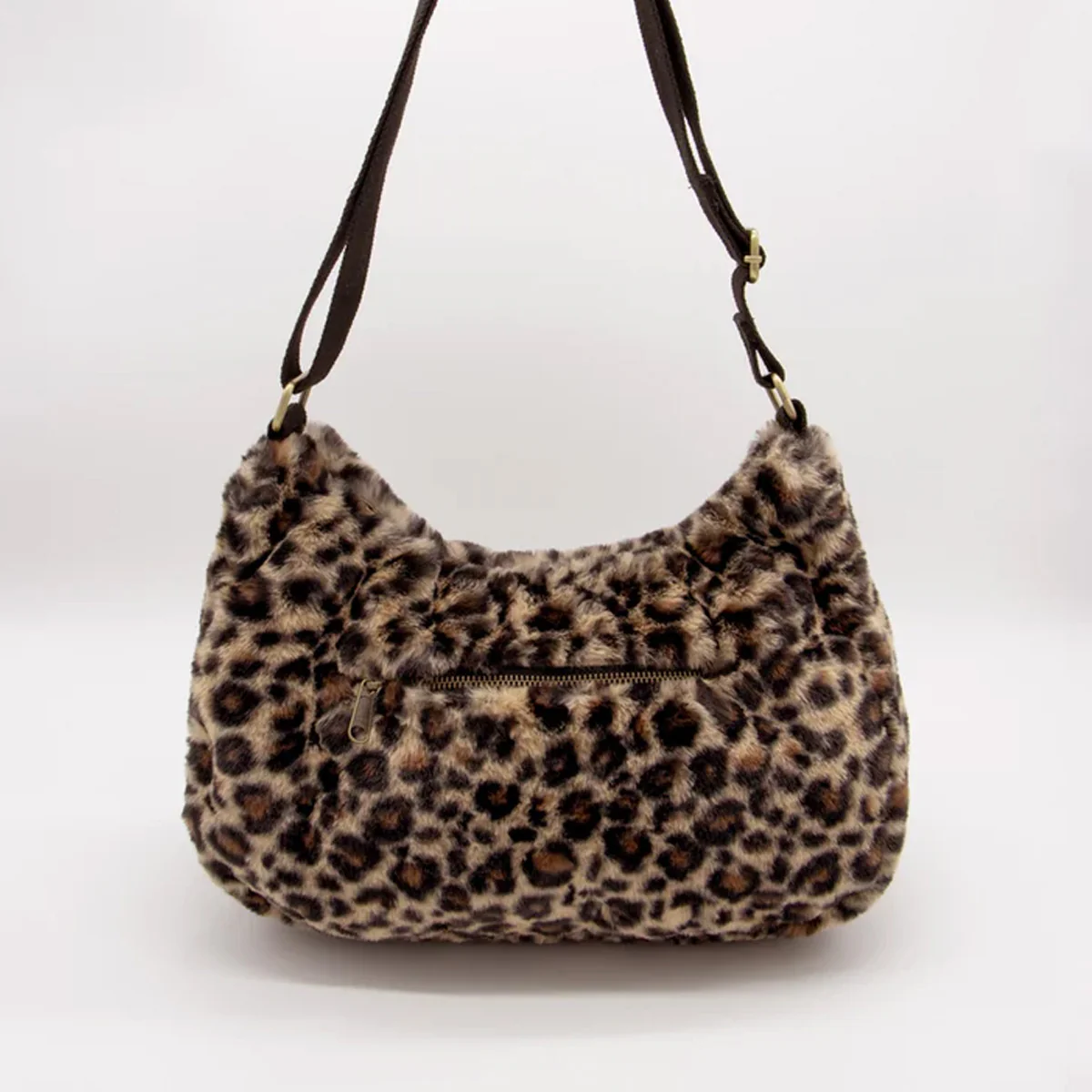 Sac Rosa Teddy en fourrure - Léopard - Image 5