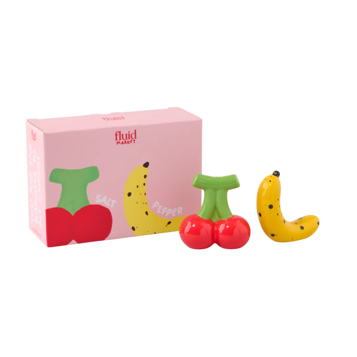 Salière et poivrière - Banane / Cerise - Image 3