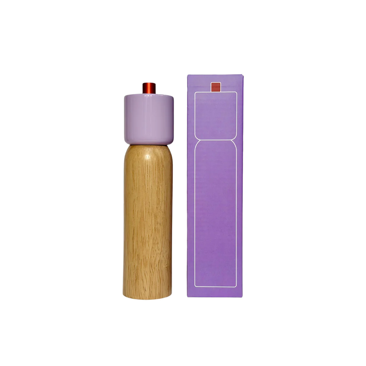 Salière Poivrière - Lilas/Rouge - Image 2