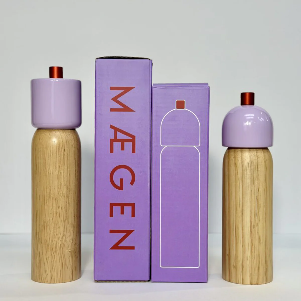 Salière Poivrière - Lilas/Rouge - Image 3