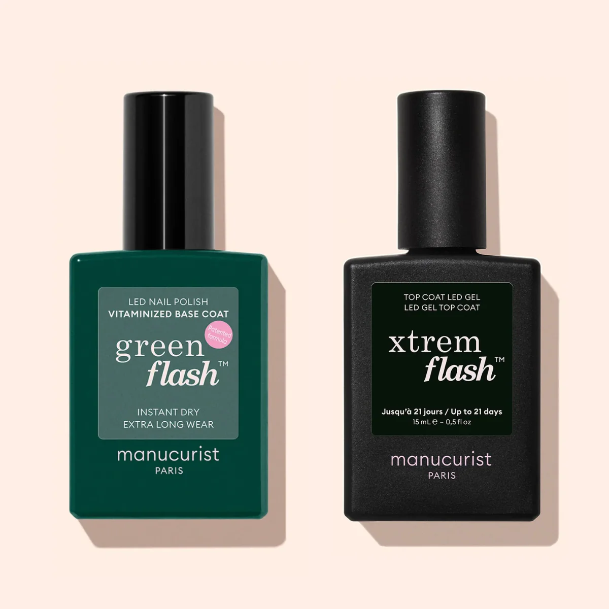 Semi-permanent LED Green Flash™ - Base Coat Vitaminée - 15 ml - Image 2