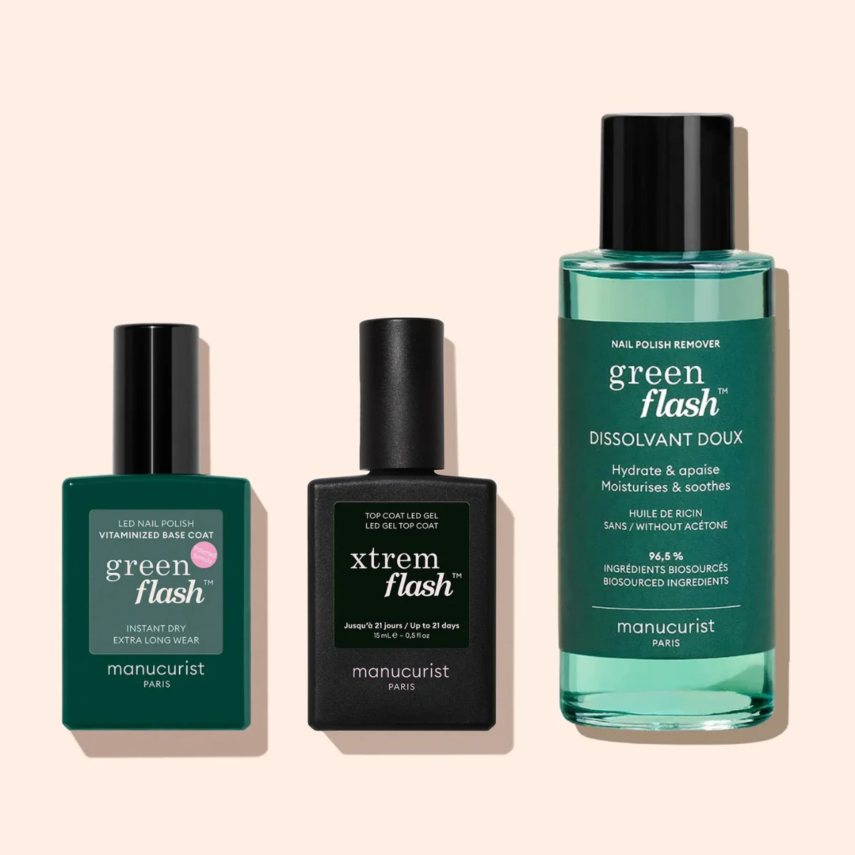 Semi-permanent LED Green Flash™ - Base Coat Vitaminée - 15 ml - Image 6