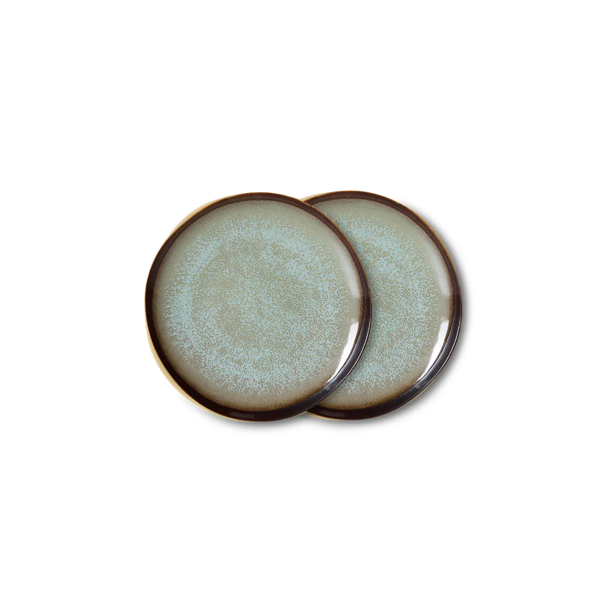 Set de 2 assiettes 70s ceramics - Contrast
