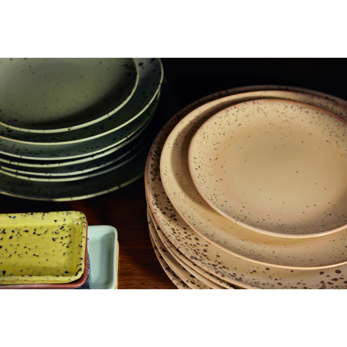 Set de 2 assiettes à dessert 70s ceramics - Grit - Image 4