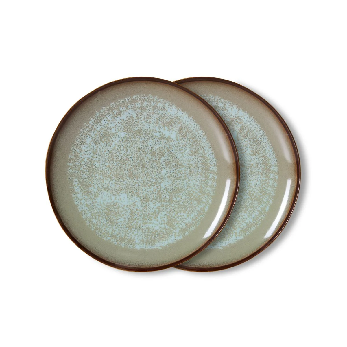 Set de 2 assiettes à dîner 70s Ceramics - Contrast