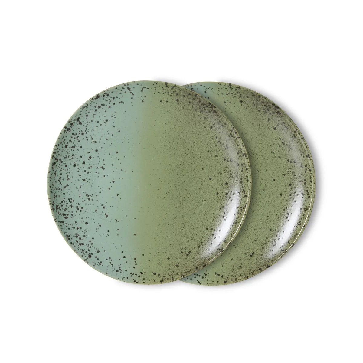 Set de 2 assiettes à dîner 70s Ceramics - Fleck