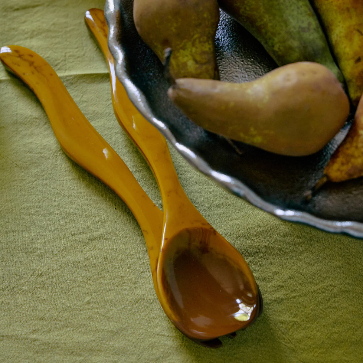 Set de 2 couverts à salade Ochre - Image 2
