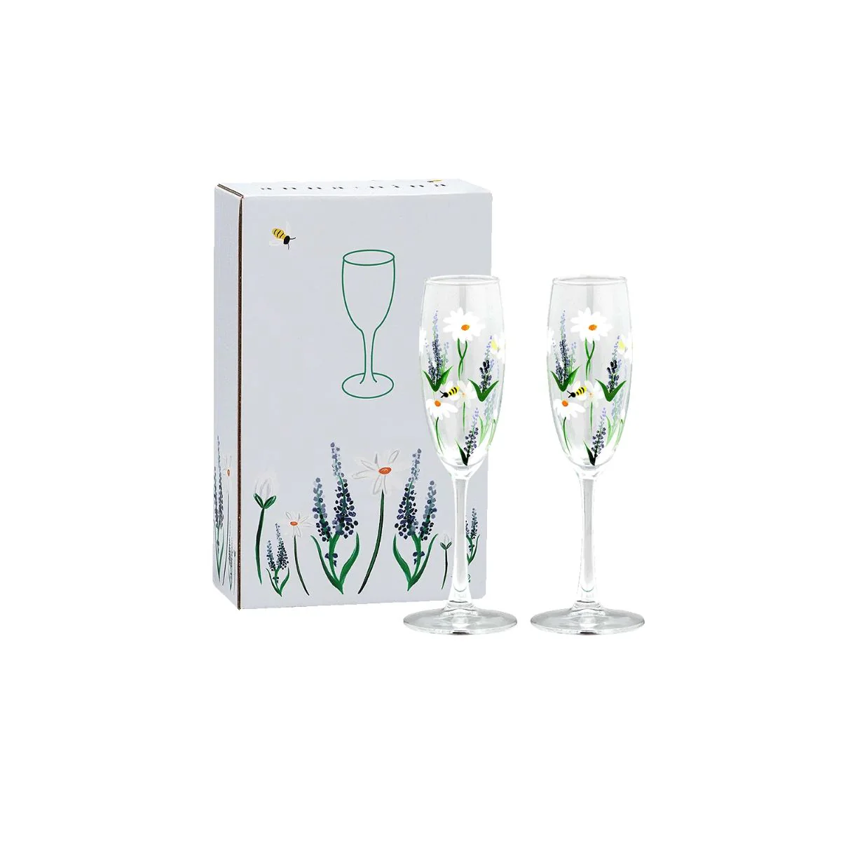 Set de 2 flûtes à champagne - Springtime toast - Image 3