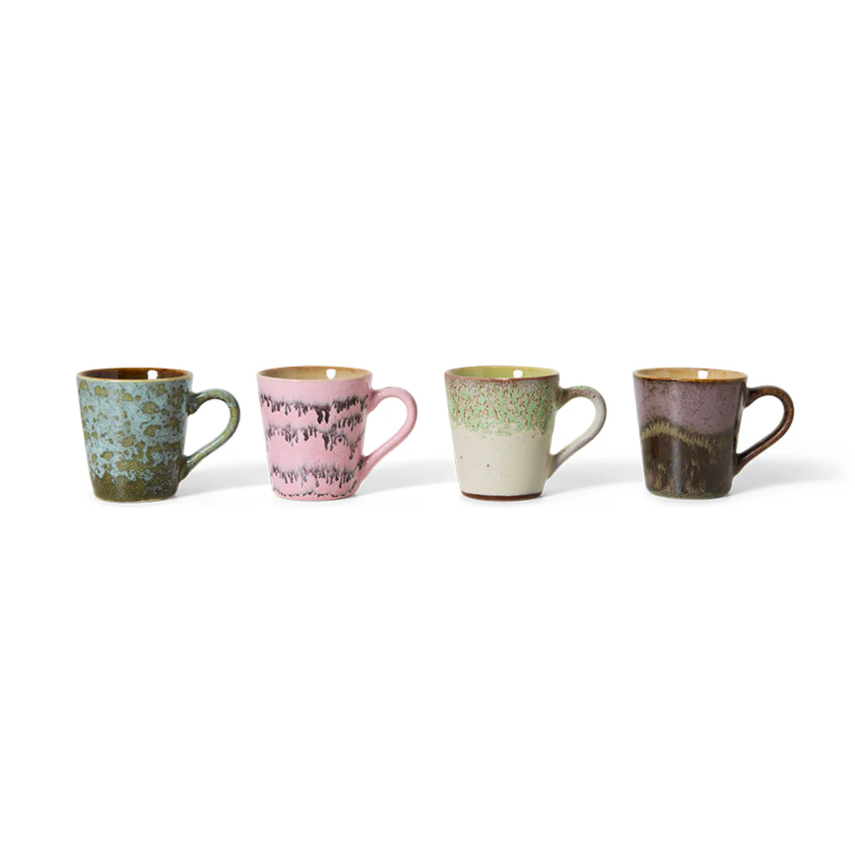 Set de 4 mugs Espresso 70s Brutalism - Image 2