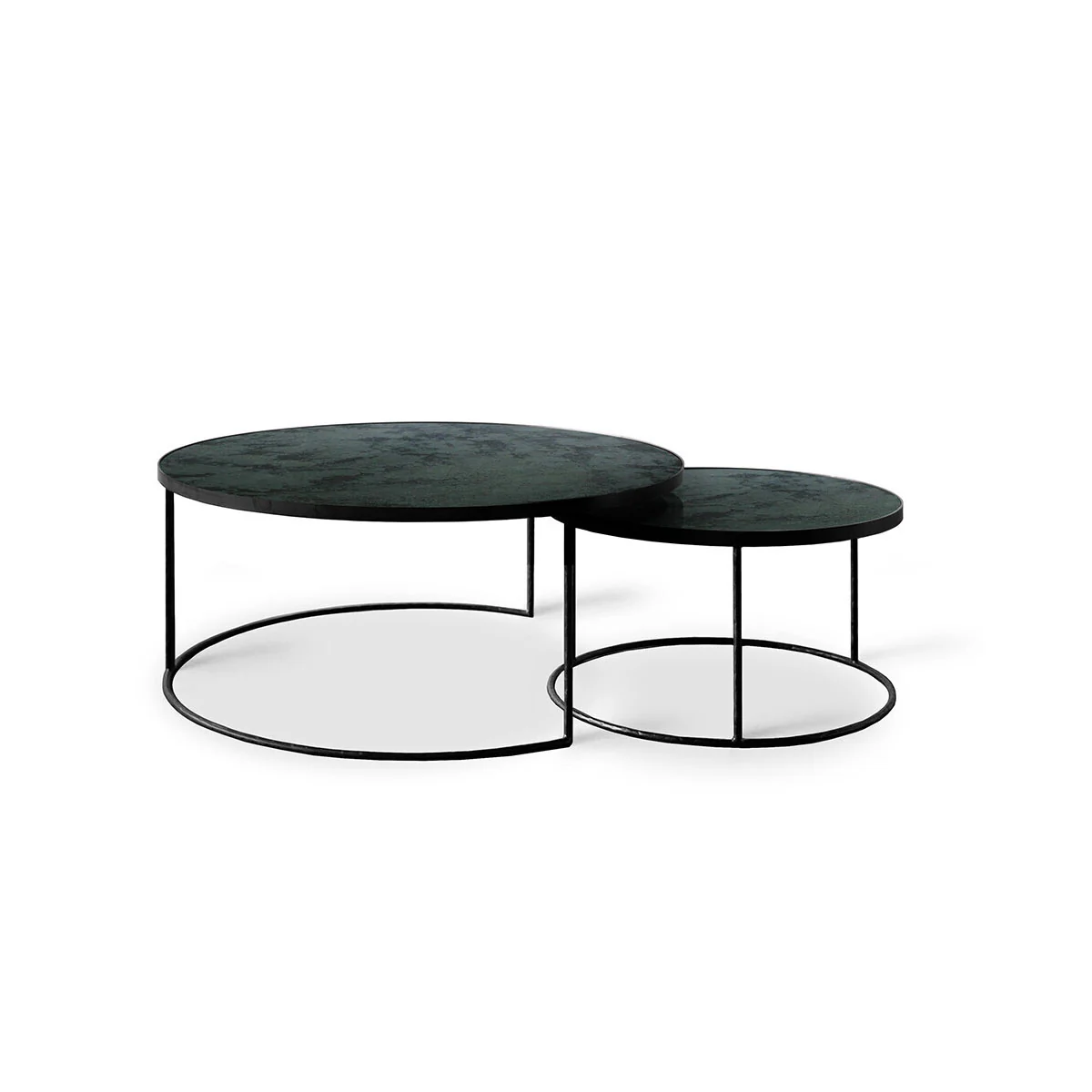 Set de 2 tables tables gigognes Nesting - Charcoal - Ø 92 cm - Image 4