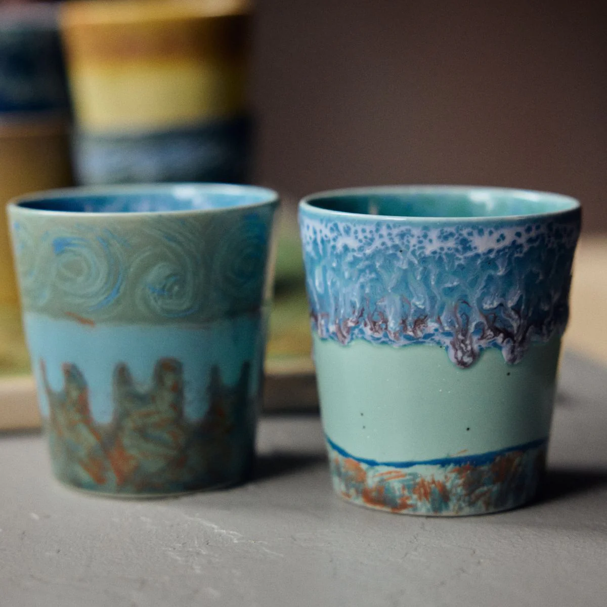 Set de 2 tasses à café 70s Van Gogh - Self Portrait - Image 4