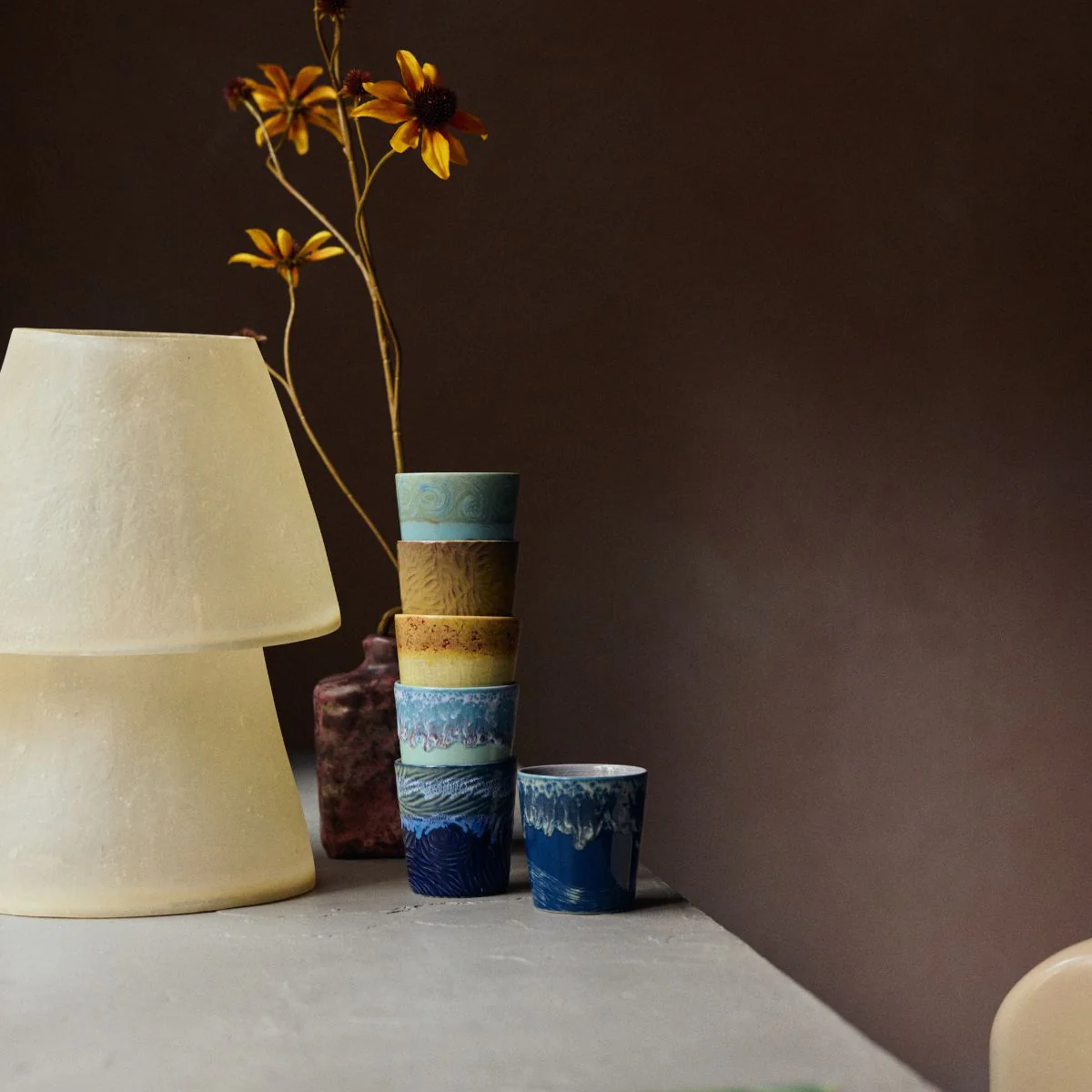 Set de 2 tasses à café 70s Van Gogh - Sunflowers - Image 5