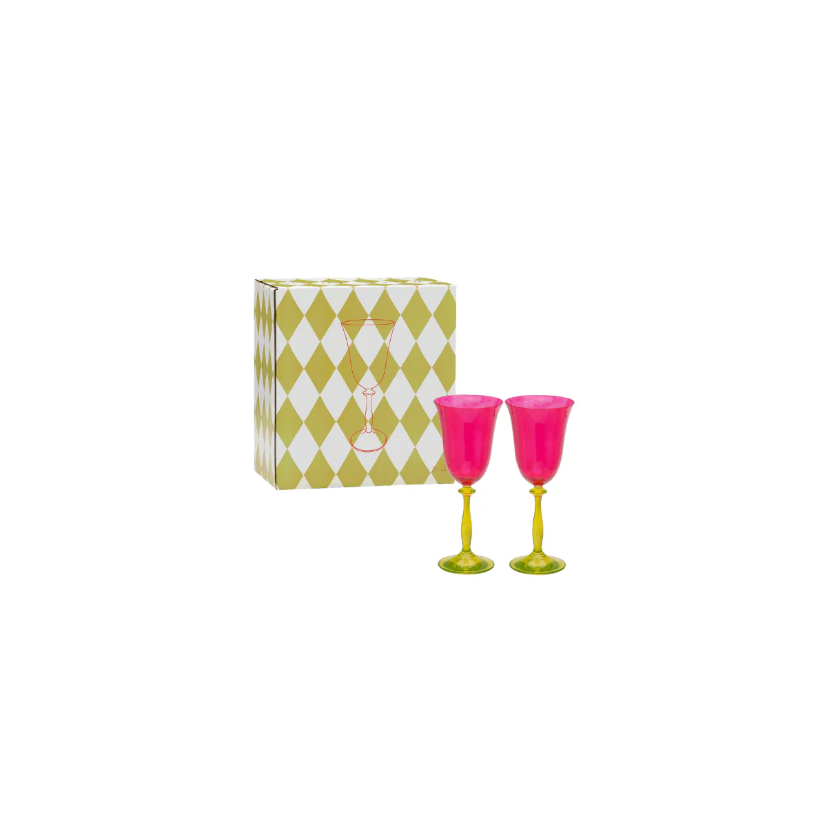 Set de 2 verres à vin - Gardenia Optic - Image 4