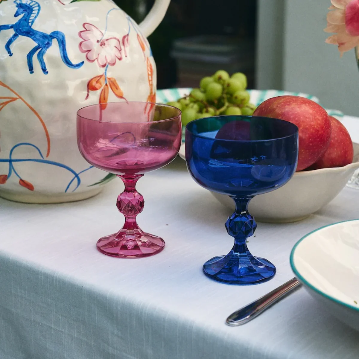 Set de 2 verres Cocktail - Bleu - Image 2
