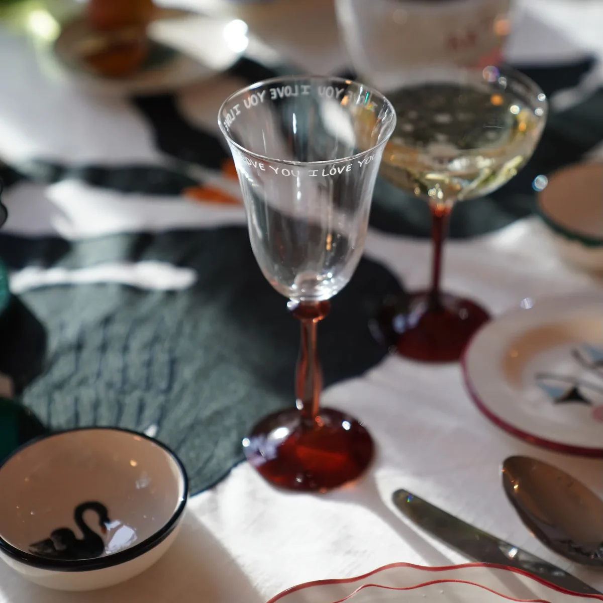 Set de 2 verres à vin - I Love You - Image 2