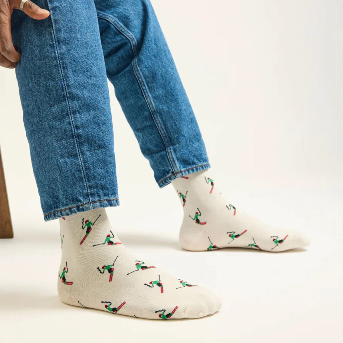 Set de 3 chaussettes Skieur - Marine Vert - 43/45 - Image 2