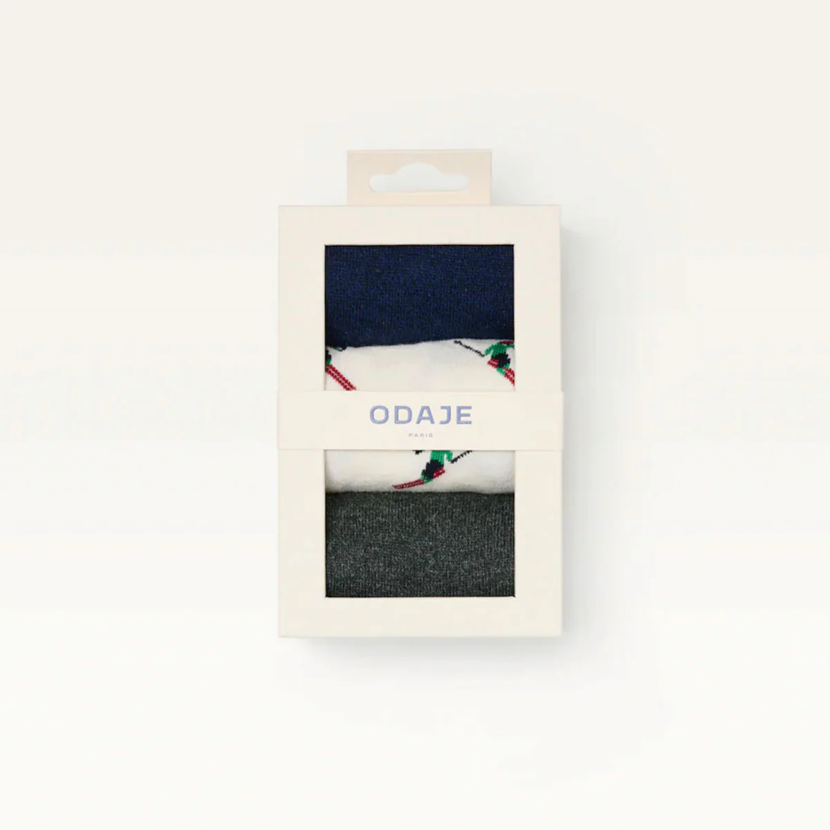Set de 3 chaussettes Skieur - Marine Vert - 43/45 - Image 3