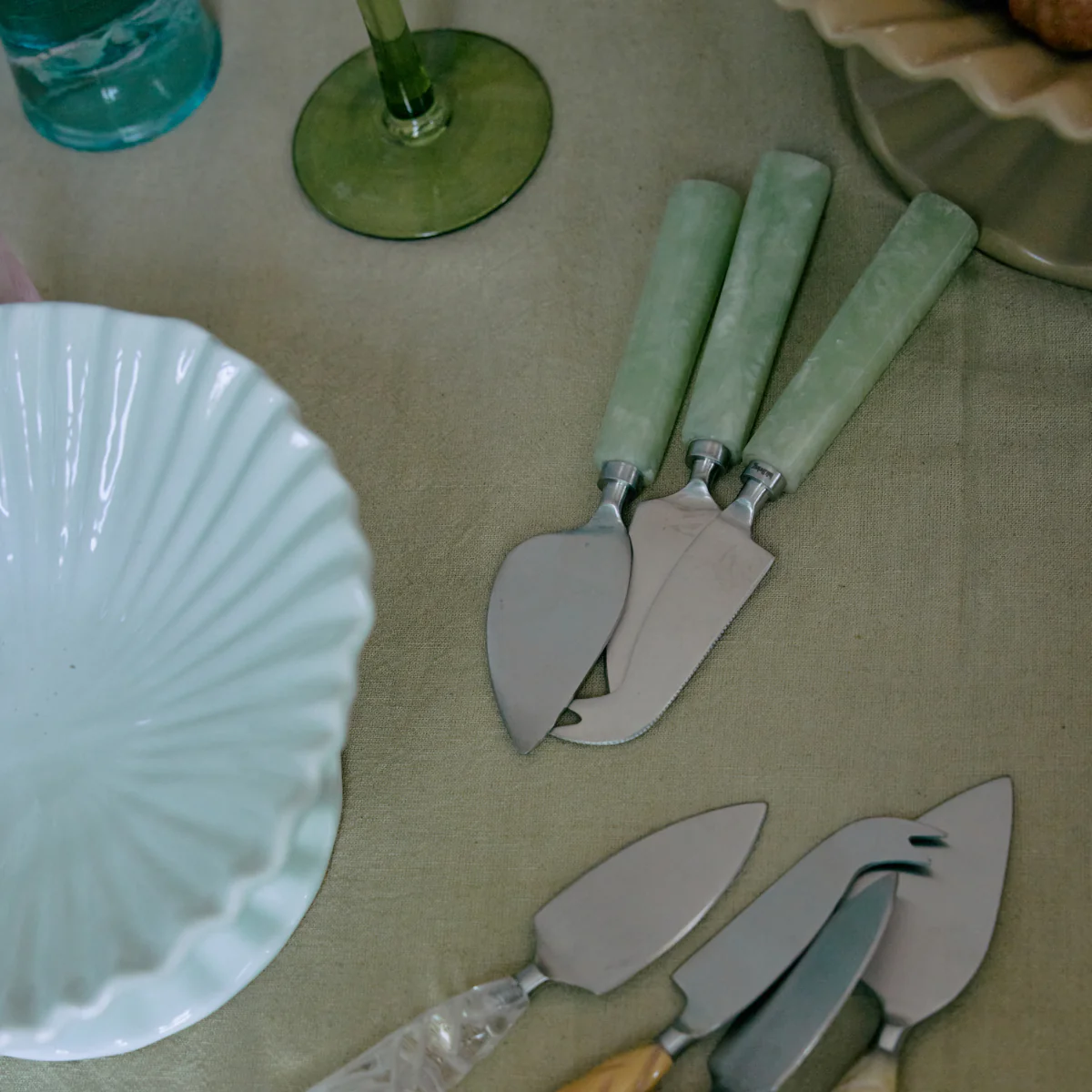 Set de 3 Couteaux à Fromage Sage - Image 2