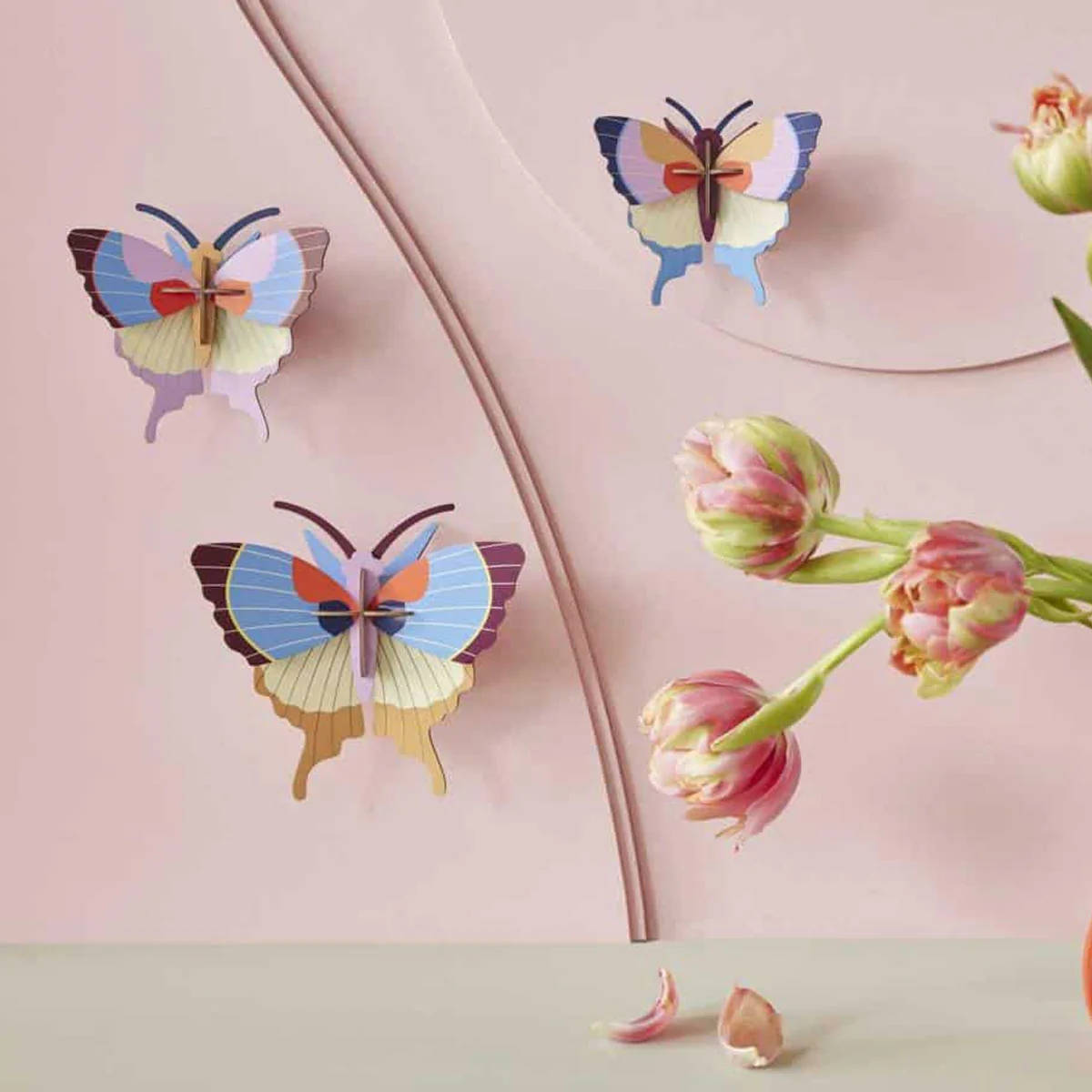 Set De 3 Décorations Murale Plum Fringe Butterflies - Image 3