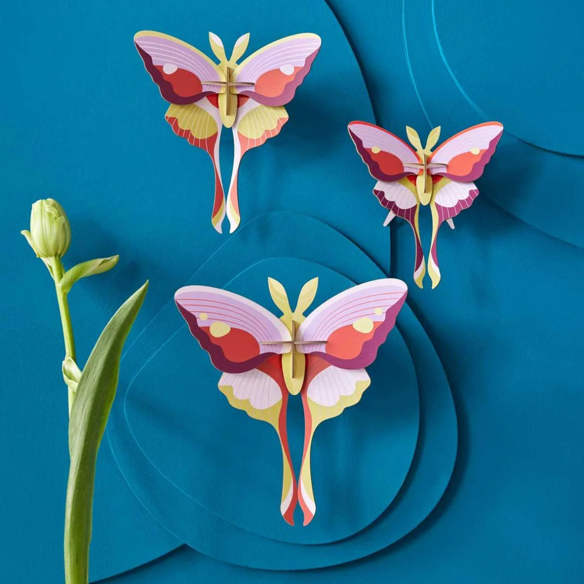 Set De 3 Décorations Murale Lilac Comet Butterflies - Image 2