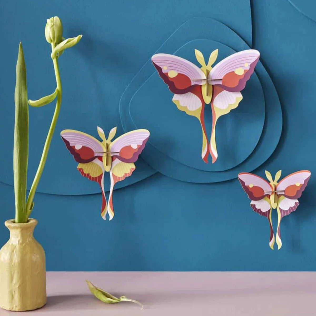 Set De 3 Décorations Murale Lilac Comet Butterflies - Image 3