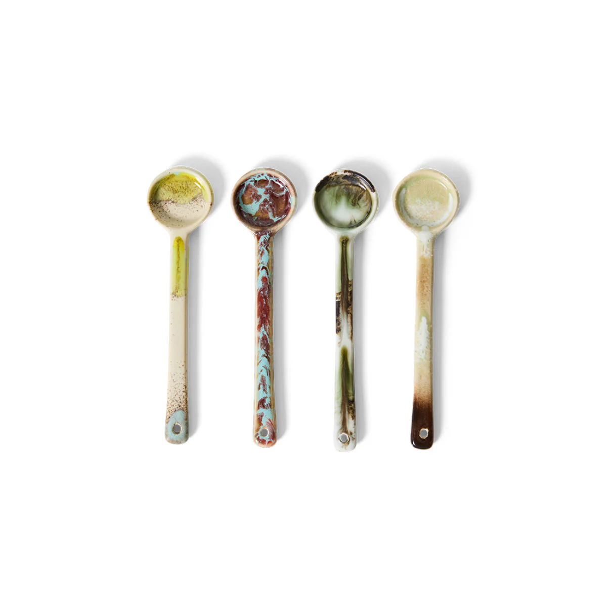 Set de 4 cuillères M 70s Blend