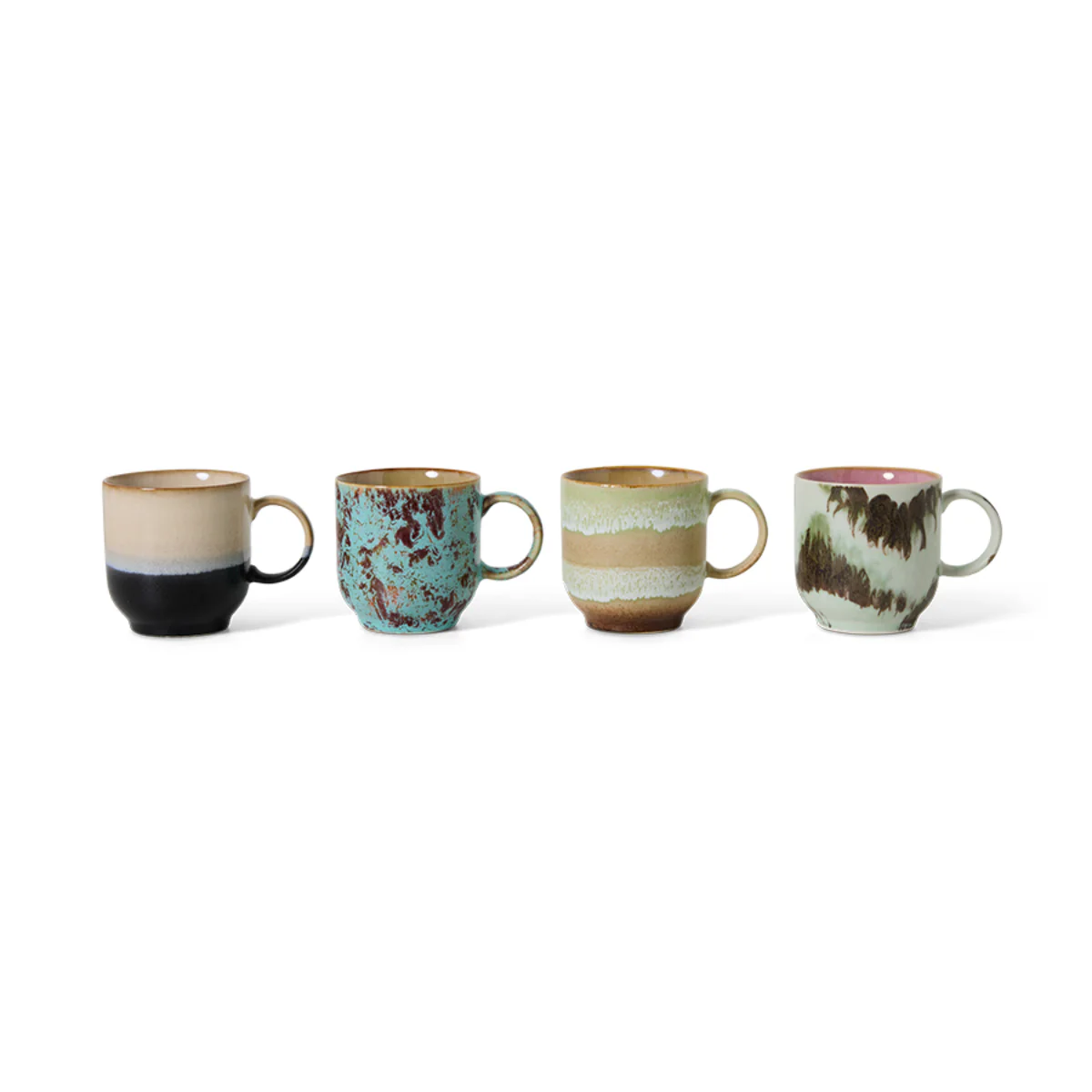 Set de 4 mugs café 70s Abrastract - Image 2