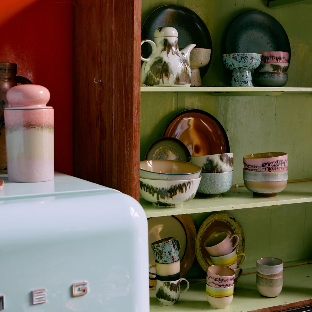 Set de 4 mugs café 70s Abrastract - Image 3