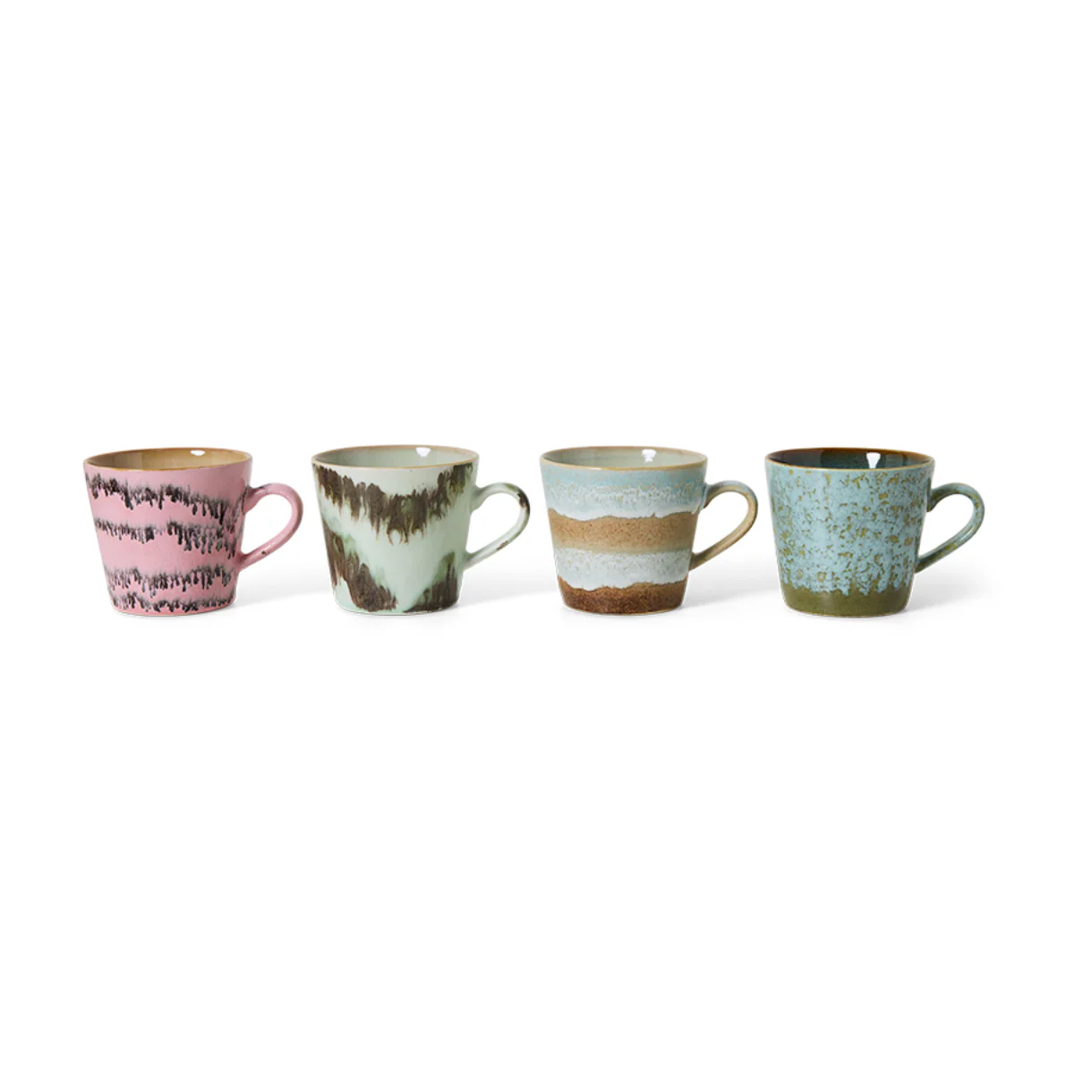 Set de 4 mugs cappucino 70s Dada - Image 3