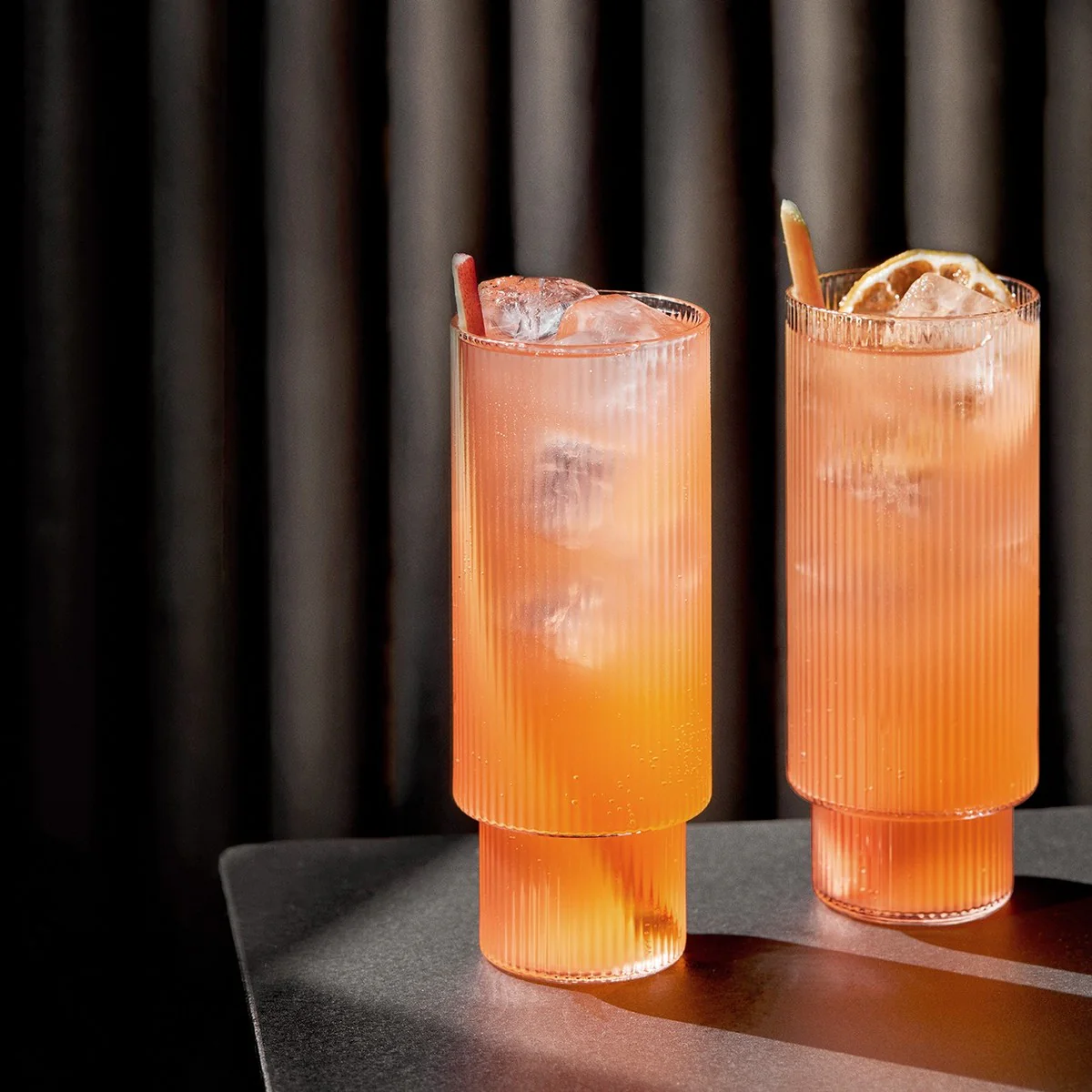Set de 4 verres longs Ripple - Image 3