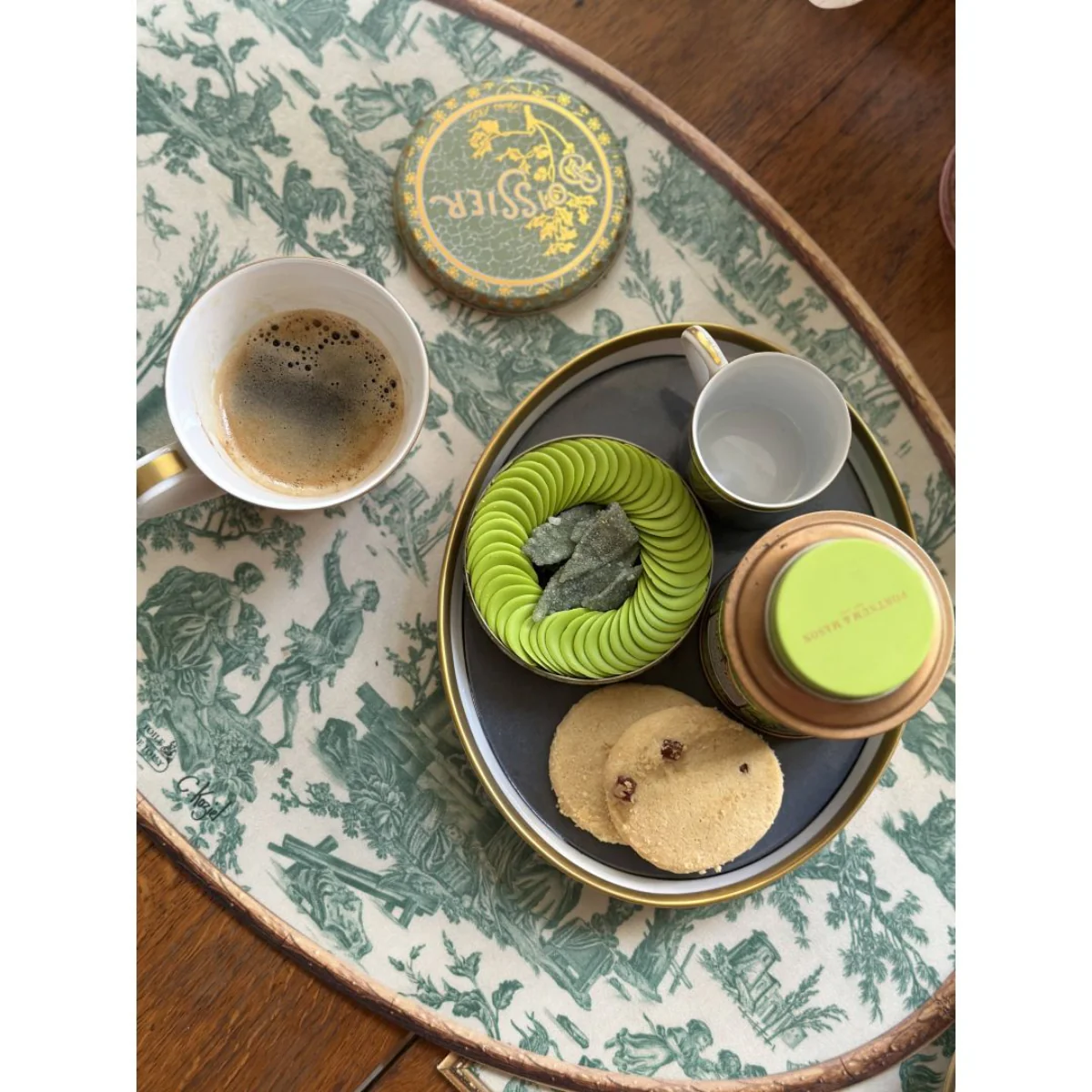 Set de table ovale Offrande à l'amour - Toile de Jouy - Image 15