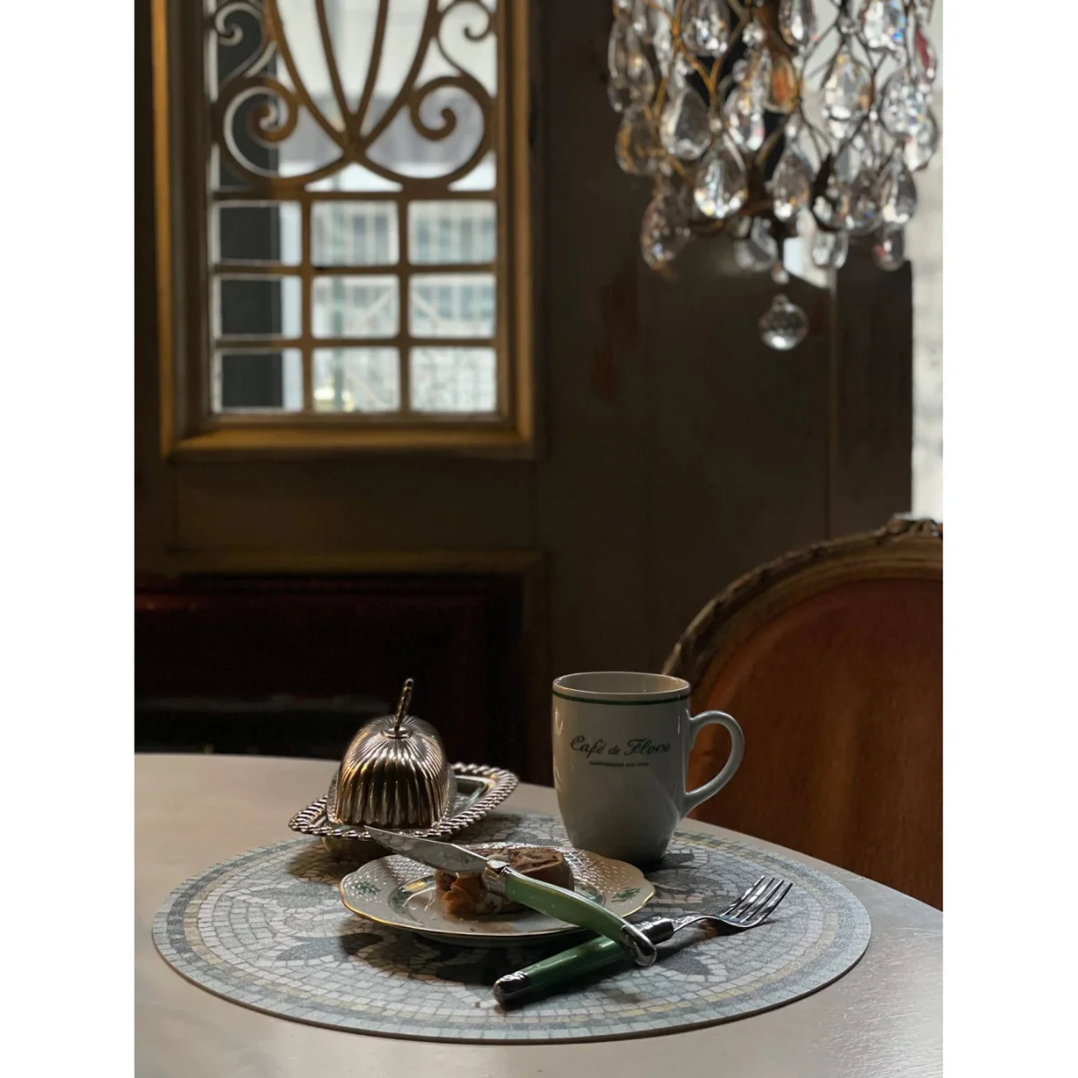 Set de table Vinyle Rond Mosaïque - Amanda - Image 10